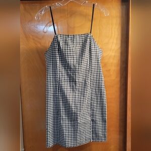 URBAN OUTFITTERS HOUNDSTOOTH BLACK/WHITE MINI DRESS